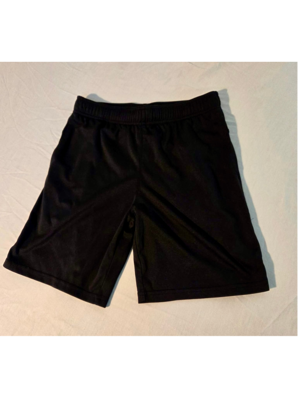 Athletic Works Boys DriWorks Mesh Athletic Basketball Shorts Black Size L 10-12